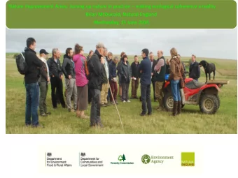 Wednesday, 15 June 2016  Aim to address:    How the projects funded under the NIA programme were