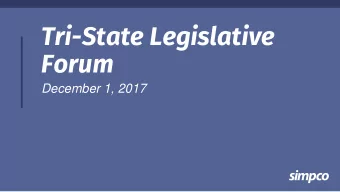 Forum  December 1, 2017  Council of Governments  (South Dakota, Nebraska, Iowa)  2  Who is SIMPCO?