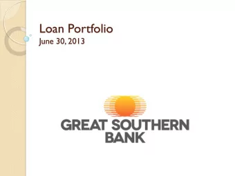 Loan Portfolio  June 30, 2013  6/30/13 Balance of $1,949,415  3/31/13 Balance of $1,918,615  (in