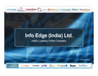 1  1  Safe harbor  Statements contained in this presentation concerning our growth prospects may