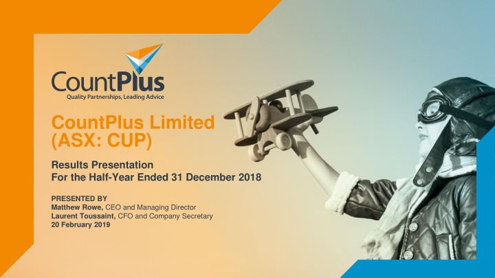 countplus limited asx cup
