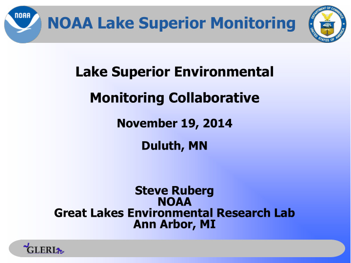noaa lake superior monitoring