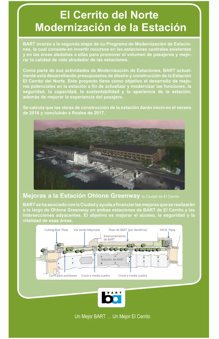 el cerrito del norte modernizaci n de la estaci n