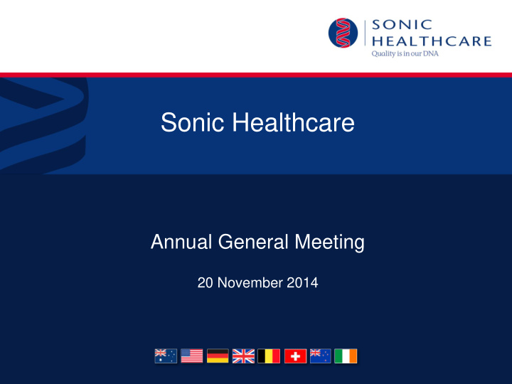 sonic healthcare