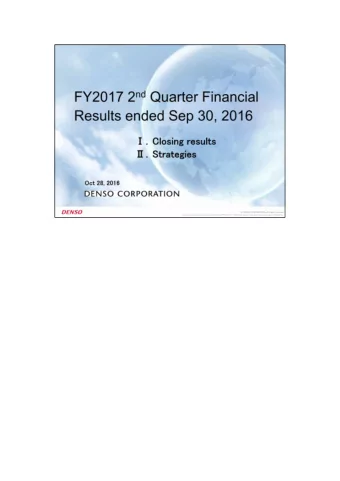 [Overview of the consolidated financial results]  We posted revenue of 2,176.9 billion yen, down
