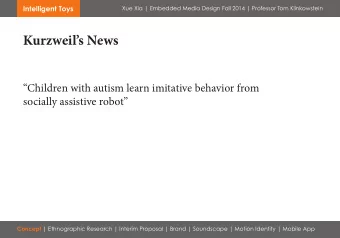 Kurzweils News  Children with autism learn imitative behavior from  socially assistive