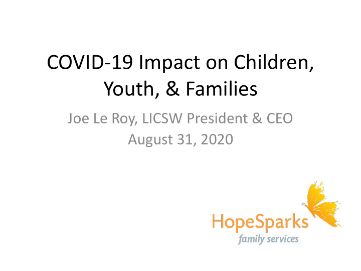covid 19 impact on children youth families