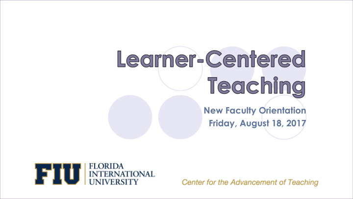 new faculty orientation friday august 18 2017 answer your