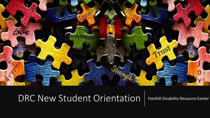 drc new student orientation