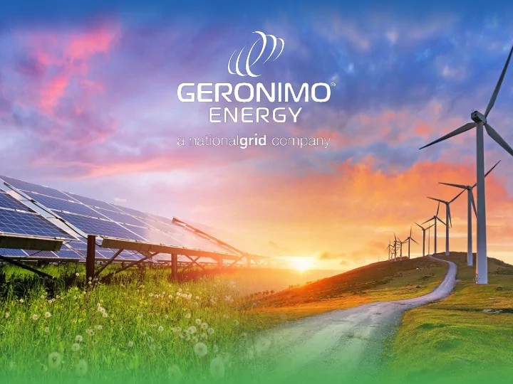 proprietary confidential geronimoenergy com 1 welcome