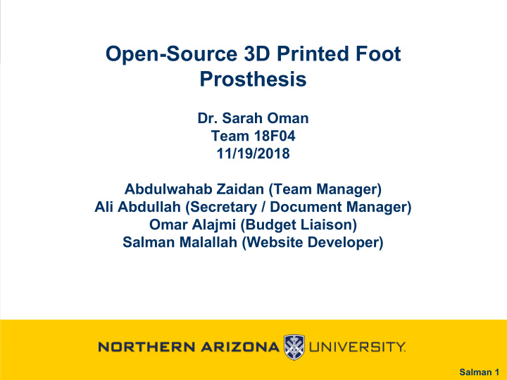 open source 3d printed foot prosthesis