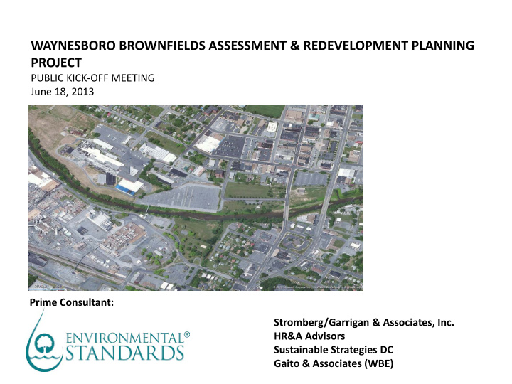 waynesboro brownfields assessment redevelopment planning