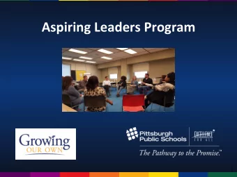 Aspiring Leaders Program  1  What is the Aspiring Leaders Program (ALP)?  A research based,