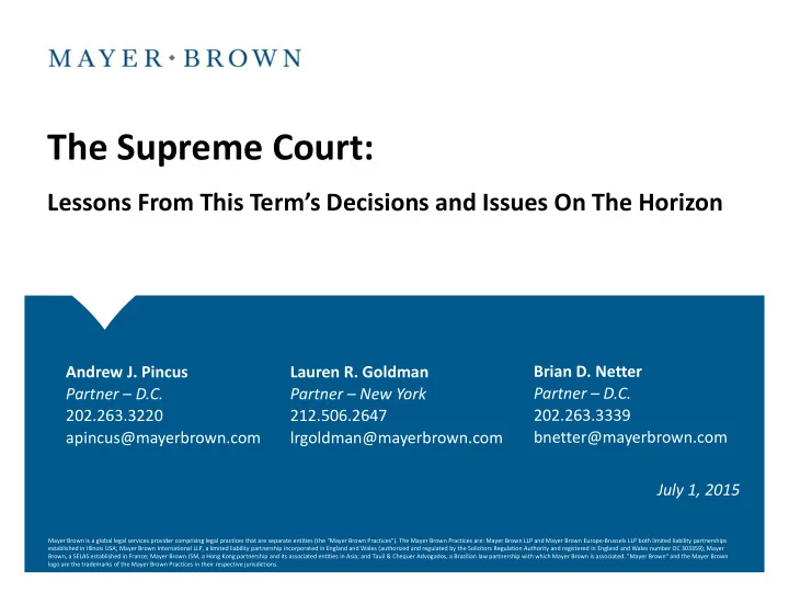 the supreme court