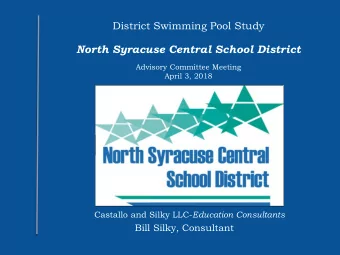 North Syracuse Central School District  Advisory Committee Meeting  April 3, 2018 Castallo and