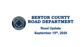 Larue Rd. not yet complete  Benton County  Section repairs  on:    Beaty Rd.    Black
