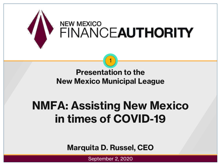 nmfa assisting new mexico in times of covid 19