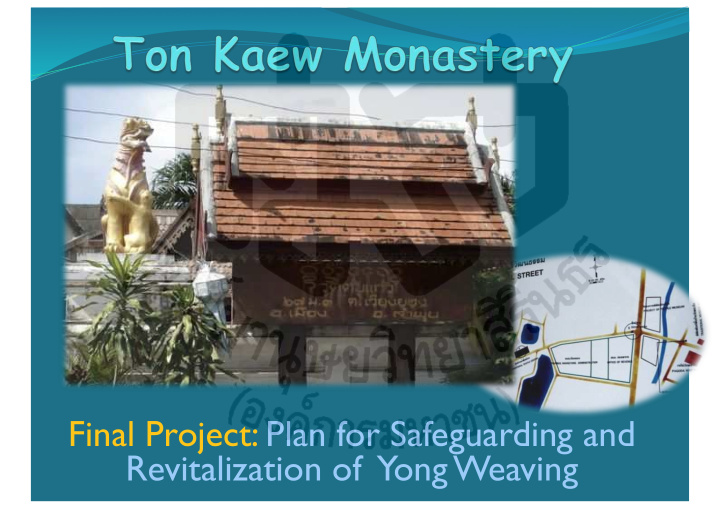 final project plan for safeguarding and revitalization of