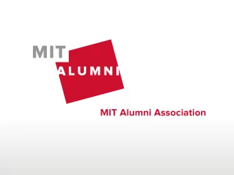 of AILG Affinity Group  Elena Byrne  Assistant Director  11/15/2018  MIT Alumni Relations  Agenda