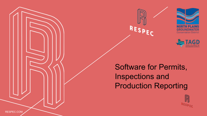 software for permits inspections and production reporting