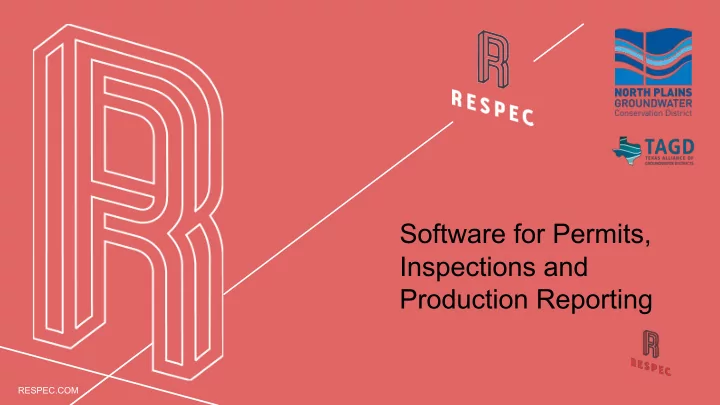 software for permits inspections and production reporting