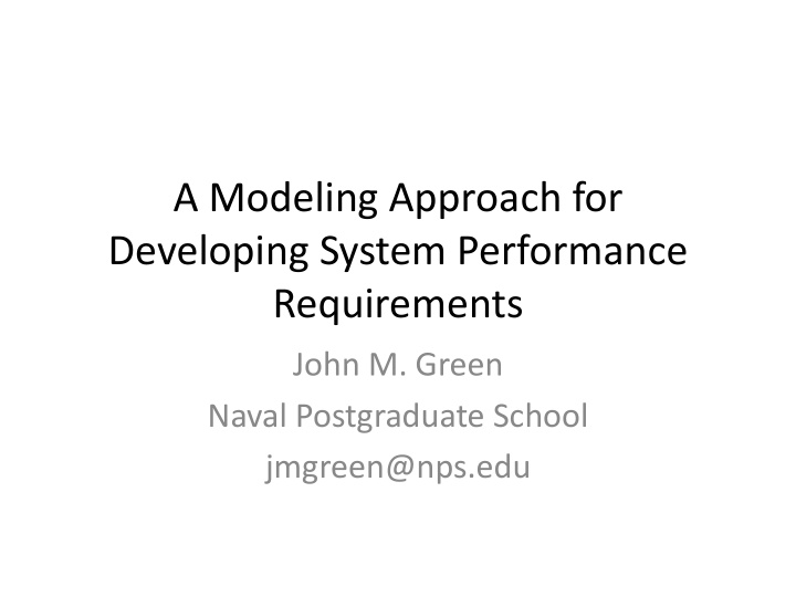 developing system performance