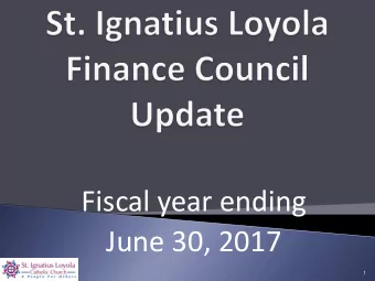 Fiscal year ending  June 30, 2017  1  Finance Council Overview  Financial Results