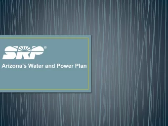 Arizonas Water and Power Plan  Early History of the Valley and SRP  Reclamation Act and the