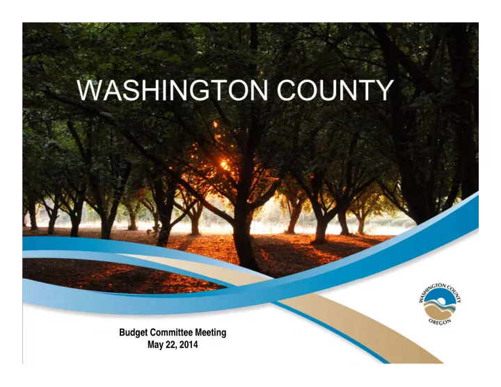 budget committee meeting may 22 2014 agenda