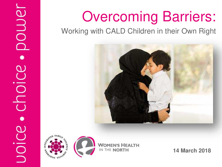 overcoming barriers