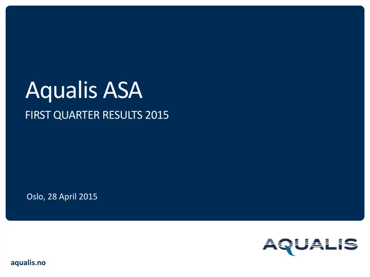 aqualis asa