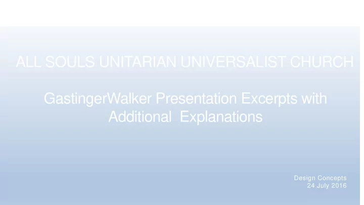 all souls unitarian universalist church gastingerwalker