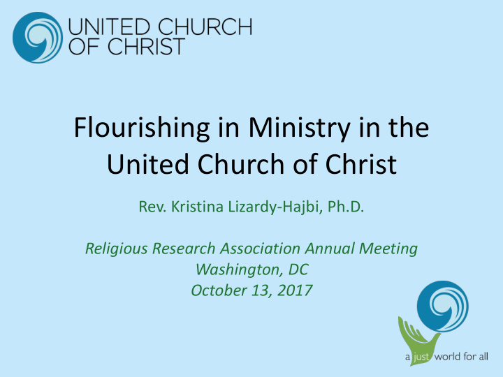 flourishing in ministry in the united church of christ