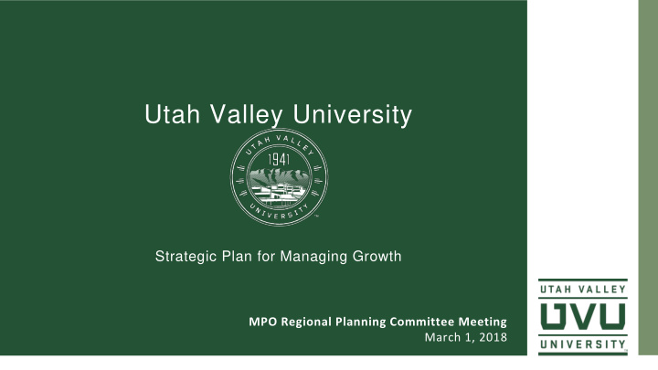 utah valley university