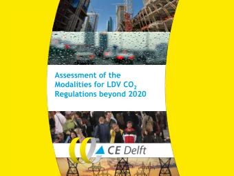 Regulations beyond 2020  Outline  Background, objective and scope of the study    Objective of