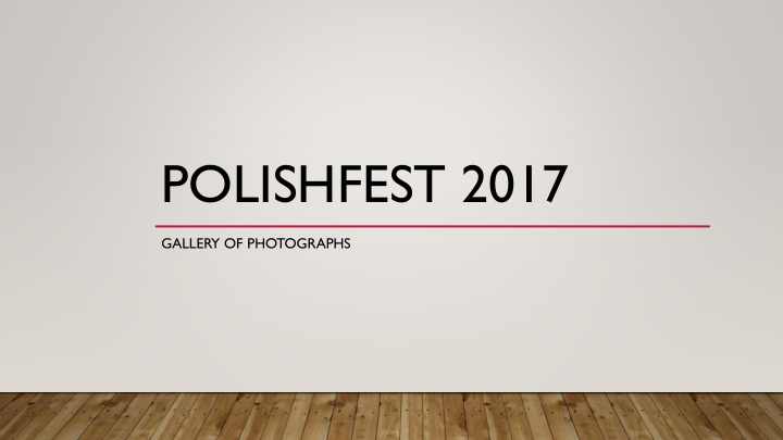 polishfest 2017