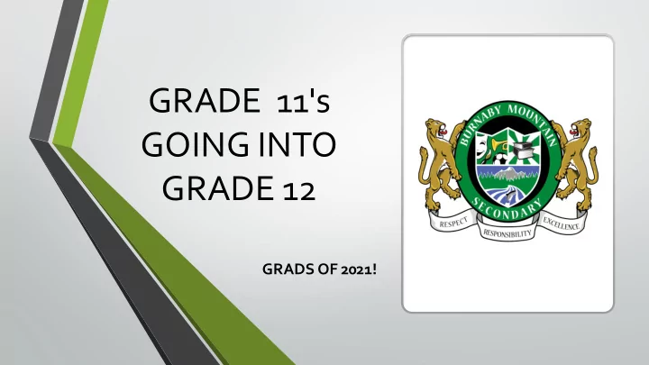 grade 11 s going into grade 12