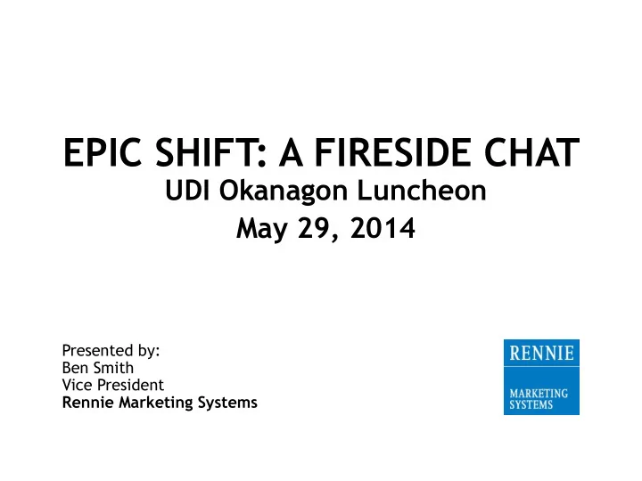 epic shift a fireside chat