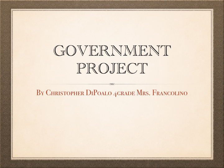 government project