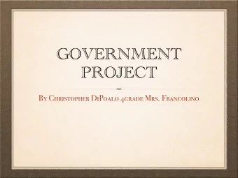 GOVERNMENT  PROJECT  By Christopher DiPoalo 4grade Mrs. Francolino  Judicial Branch  Courtesy of