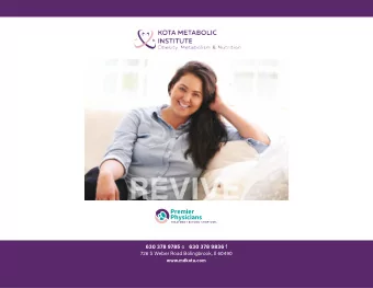 630 378 9785 o 630 378 9836 f  726 S Weber Road Bolingbrook, Il 60490  www.mdkota.com Obesity