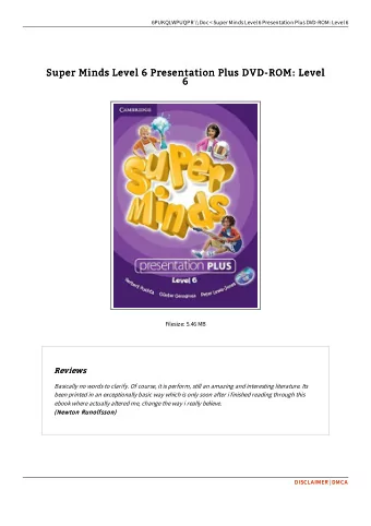 Super Minds Level 6 Presentation Plus DVD-ROM: Level  Super Minds Level 6 Presentation Plus