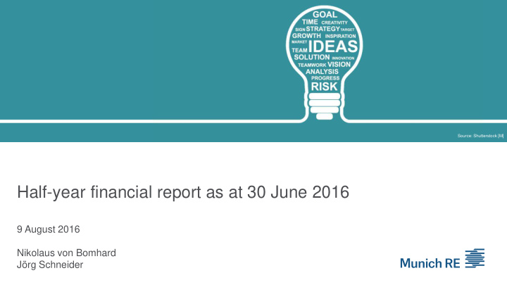 half year financial report as at 30 june 2016