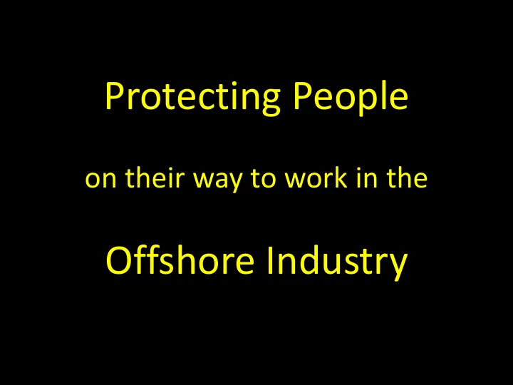 protecting people