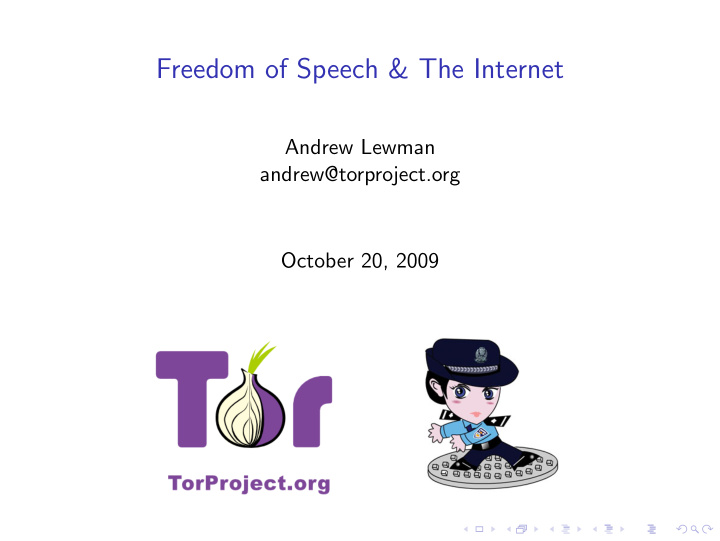 freedom of speech the internet