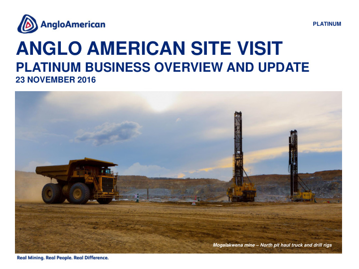 anglo american site visit