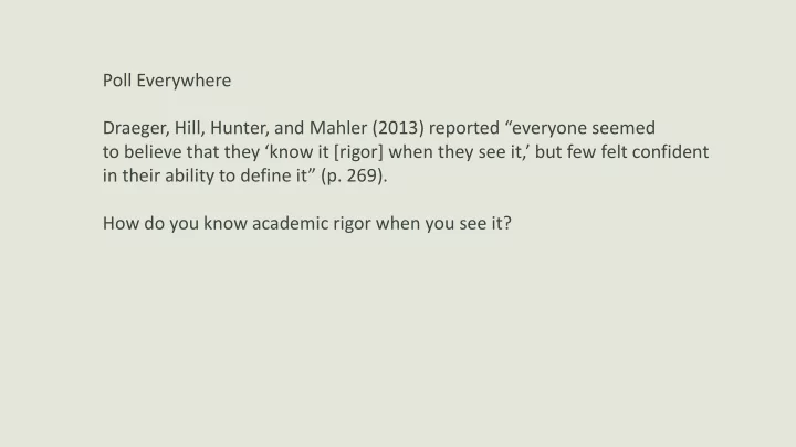 in their ability to define it p 269 how do you know