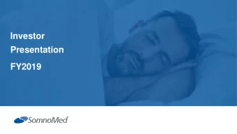 Investor  Presentation  FY2019  DISCLAIMER &amp; REGULATORY DISCLOSURE  This document has been