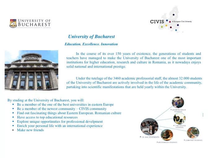 university of bucharest