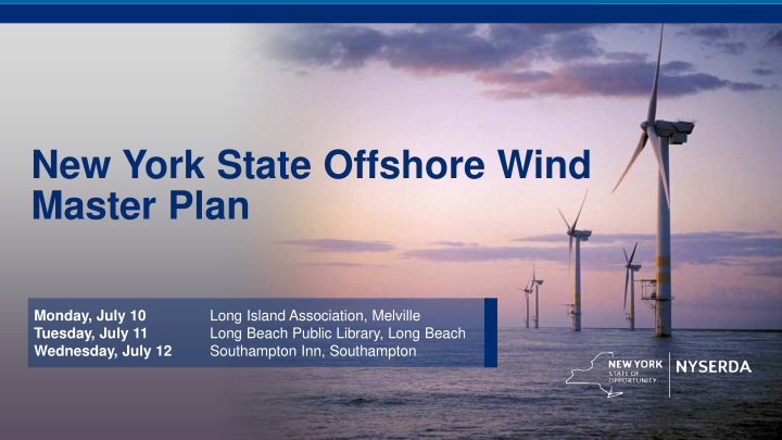 new york state offshore wind master plan